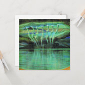 稲妻、有名な絵画by Mikalojus Ciurlionis カード (正面/裏面インサイチュ)