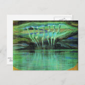 稲妻、有名な絵画by Mikalojus Ciurlionis ポストカード (正面/裏面)