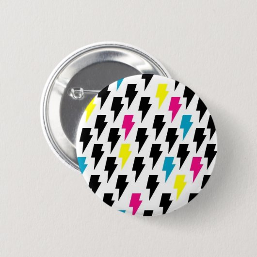 稲妻 缶バッジ (正面&裏面)