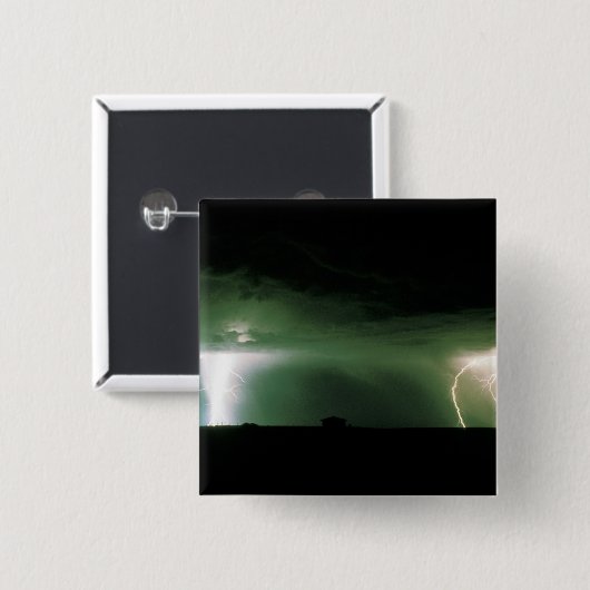 稲妻。 缶バッジ (正面&裏面)