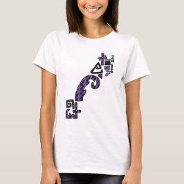 稲妻 非対称 幾何学 グラフィックTシャツ Tシャツ