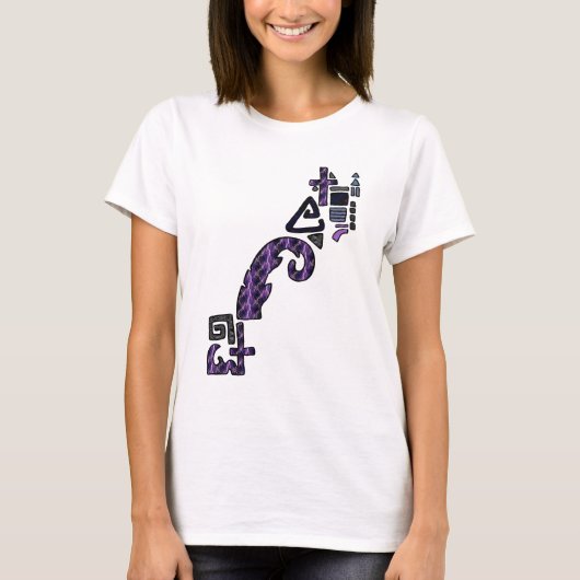 稲妻 非対称 幾何学 グラフィックTシャツ Tシャツ (正面)