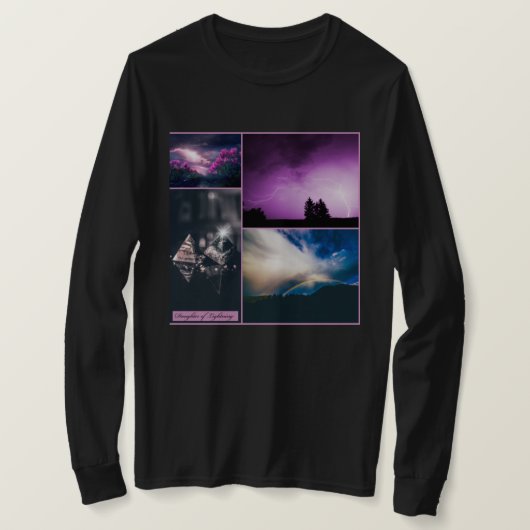 稲妻BLKLongの娘 Tシャツ (デザイン正面)