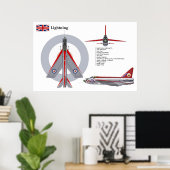 稲妻F1A 56戦隊 ポスター (ホームオフィス)