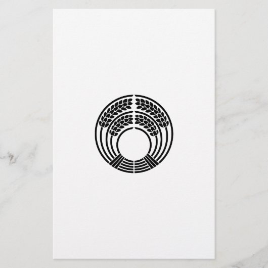 稲荷抱き稲 便箋 (正面)