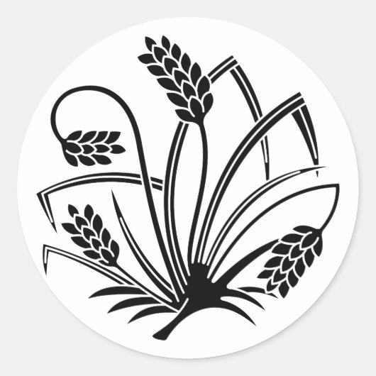 稲蝶 ラウンドシール (正面)