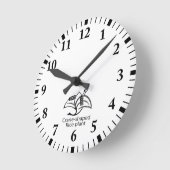 稲鶴 ラウンド壁時計 (傾斜)