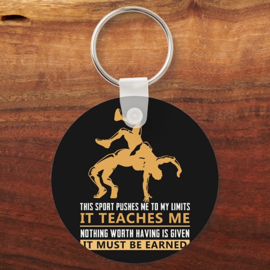 稼がねばならぬレスリング キーホルダー (正面)