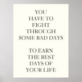 稼ぐためには悪い日を通して戦わなければならない ポスター (正面)