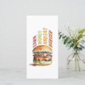 稼ぐ金とバ食べーガー，バユーモアのあるーガーデザイン シーズンカード (スタンド正面)