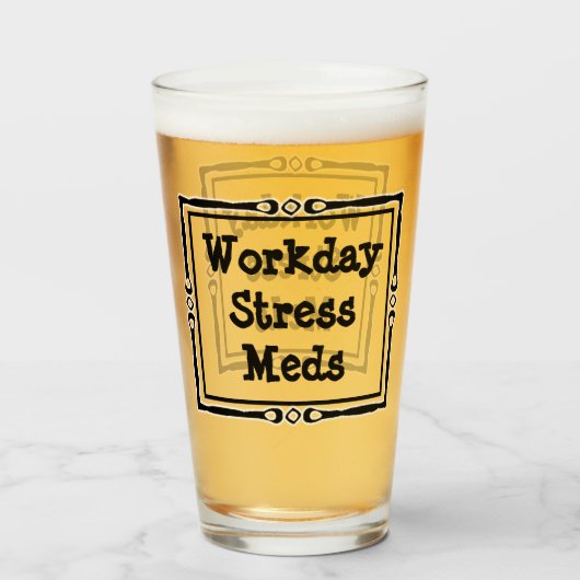 稼働日のストレスMDSユーモア タンブラーグラス (ドリンク正面)