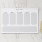 稼働日プランナースケジュールオフィス団体や組織 ペーパーパッド (インサイチュ)