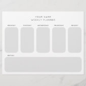 稼働日プランナースケジュールオフィス団体や組織 レターヘッド (正面)