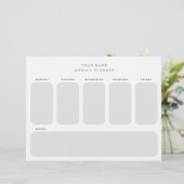 稼働日プランナースケジュールオフィス団体や組織 レターヘッド (スタンド正面)