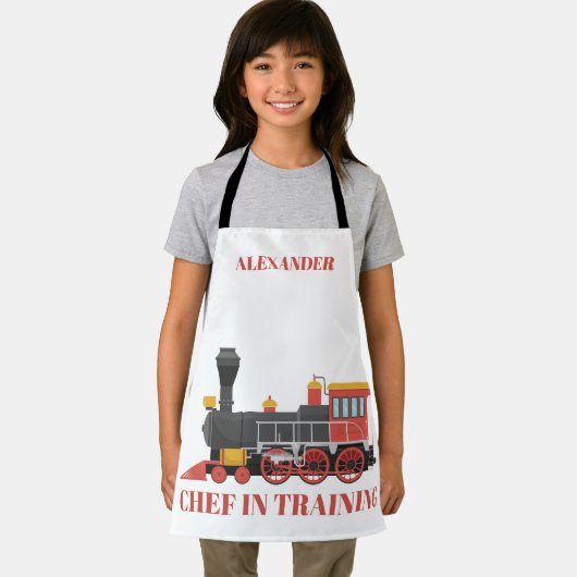 稽古中のシェフが子ども向けのエプロンを作る エプロン (インサイチュ)
