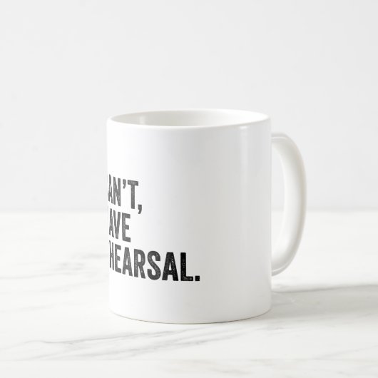 稽古場が無おもしろいい コーヒーマグカップ (正面右)