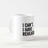 稽古場が無おもしろいい コーヒーマグカップ (正面左)