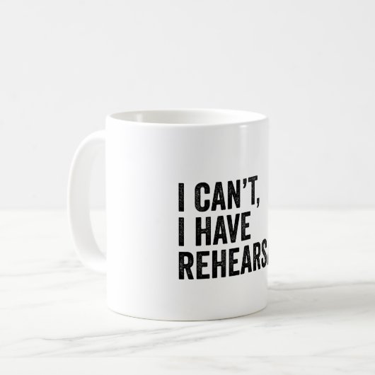 稽古場が無おもしろいい コーヒーマグカップ (正面左)