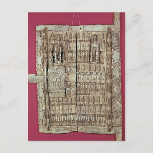 穀倉の彫り戸 ポストカード (正面)