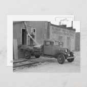 穀倉荷物運搬車， 1937 ポストカード (正面/裏面)