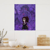 穀司坊上文一チビ(小さくかわいく書いた感じ) ポスター (キッチン)