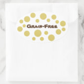 穀物なしのプライド 楕円形シール (バッグ)