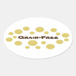 穀物なしのプライド 楕円形シール