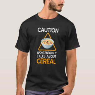穀物について自発的に話し合うことに注意する Tシャツ