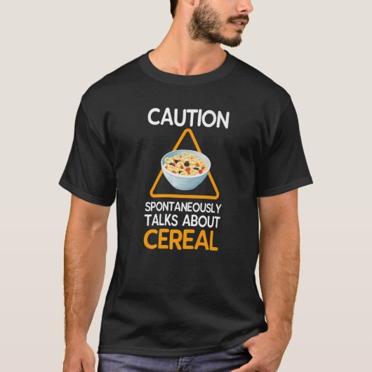 穀物について自発的に話し合うことに注意する Tシャツ (正面)