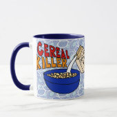 穀物のキラーコーヒー・マグ、怒っているミルクのカートン マグカップ (左)