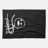 穀物のミームの人 キッチンタオル (横)