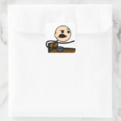 穀物の人のステッカー スクエアシール (バッグ)