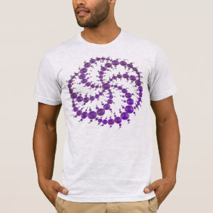 穀物の円の紫色 Tシャツ