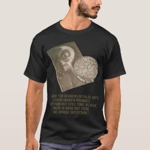 穀物の円-エイリアン-私達は詐欺に反対します Tシャツ