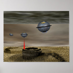 穀物の円UFOS ポスター