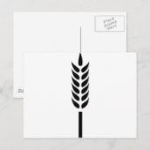 穀物小麦スパイク ポストカード (正面/裏面)