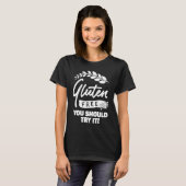穀物小麦ダイエット食品グルテンフリー Tシャツ (正面フル)