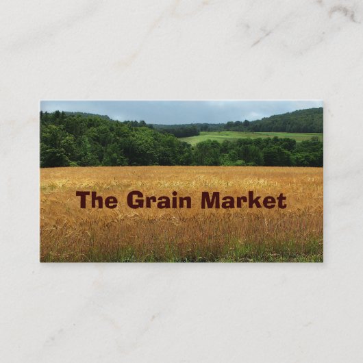 穀物市場 名刺 (正面)
