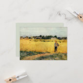 穀物畑（Berthe Morisot著） カード (正面/裏面インサイチュ)