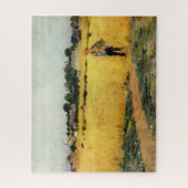 穀物畑（Berthe Morisot著） ジグソーパズル (縦)