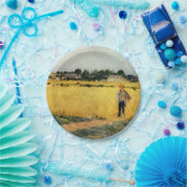 穀物畑(Berthe Morisot著) ペーパープレート (パーティー)