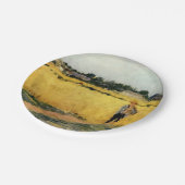 穀物畑(Berthe Morisot著) ペーパープレート (アングル)