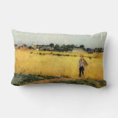 穀物畑（Berthe Morisot著） ランバークッション (裏面)