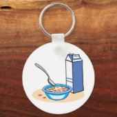 穀類と牛乳 キーホルダー (正面)