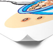 穀類と牛乳 ポスター (角)