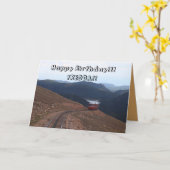 穂先のピーク挨拶状の上 カード (黄色い花)