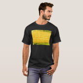 穂軸に絹糸と葉のあるトウモロコシ Tシャツ (正面フル)