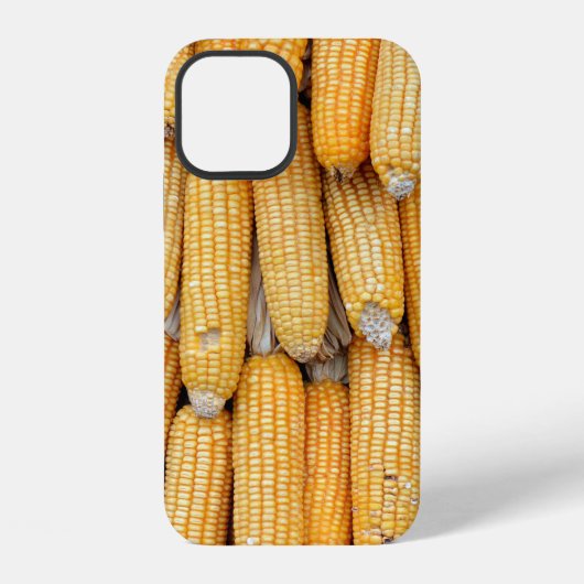 積まれた乾燥トウモロコシ iPhoneケース (裏面)