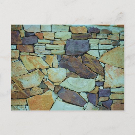 積みカラフル上げ石 ポストカード (正面)