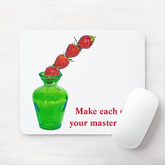 積み上げイチゴと引用文 マウスパッド (マウス)